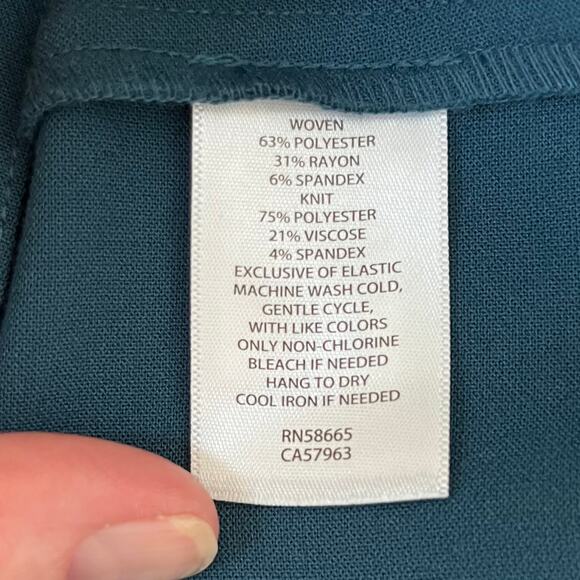 Chelsea28 Mixed Media Colorblock Sleeveless Halter Midi Dress Blue/Black 2X NWT - Picture 13 of 15